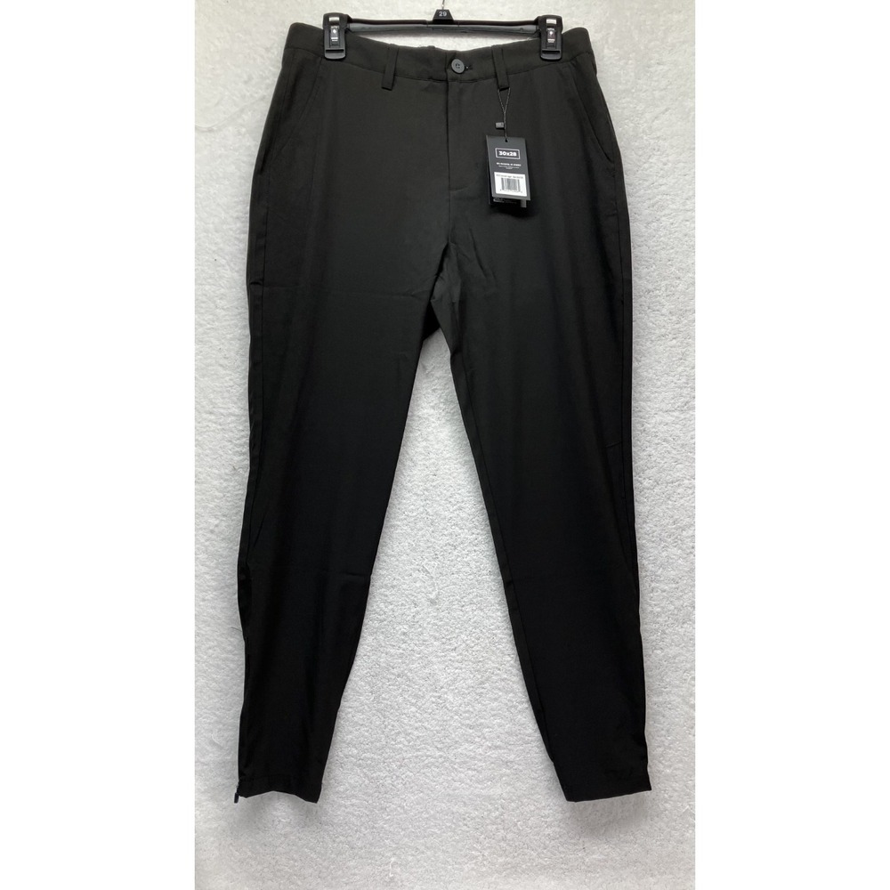 Waggle Mens Size 30X28 Black Greenside Jogger Pants New (S4)